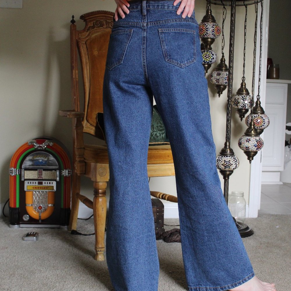 High waisted flare jeans